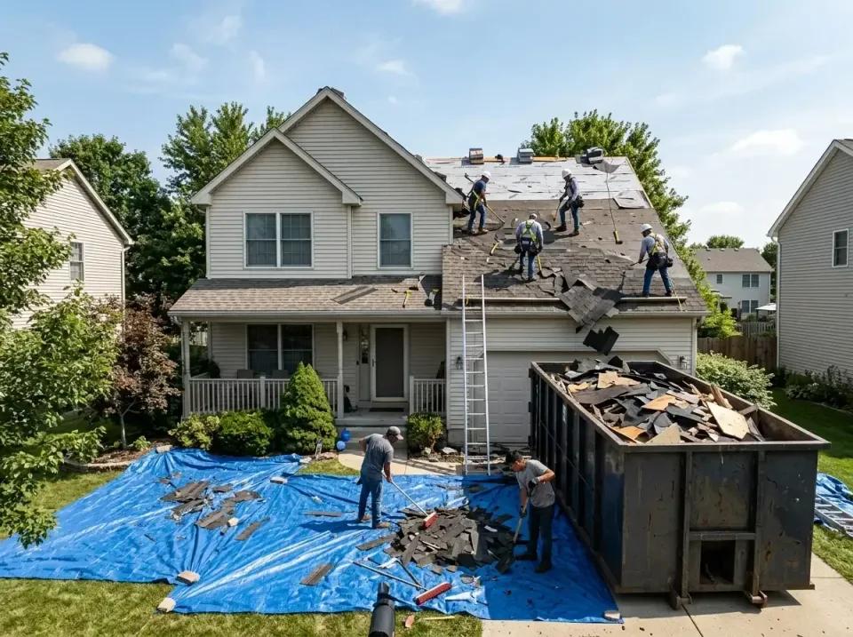 roof-replacement-debris-remova-004 — frequently asked questions, Cheapest Dumpster Rentals in Fair Oaks, CA